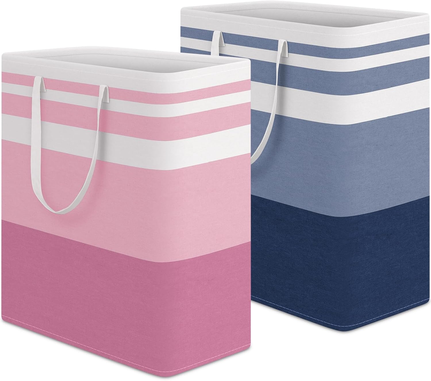 HomeHacks Laundry Basket,100L Each Waterproof, Freestanding Laundry Hamper, Collapsible Tall Clothes