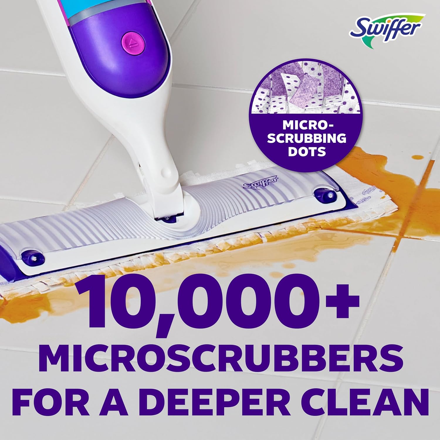Swiffer PowerMop Multi-Surface Mop Kit for Floor Cleaning, Fresh Scent, Mopping Kit Includes PowerMop,
